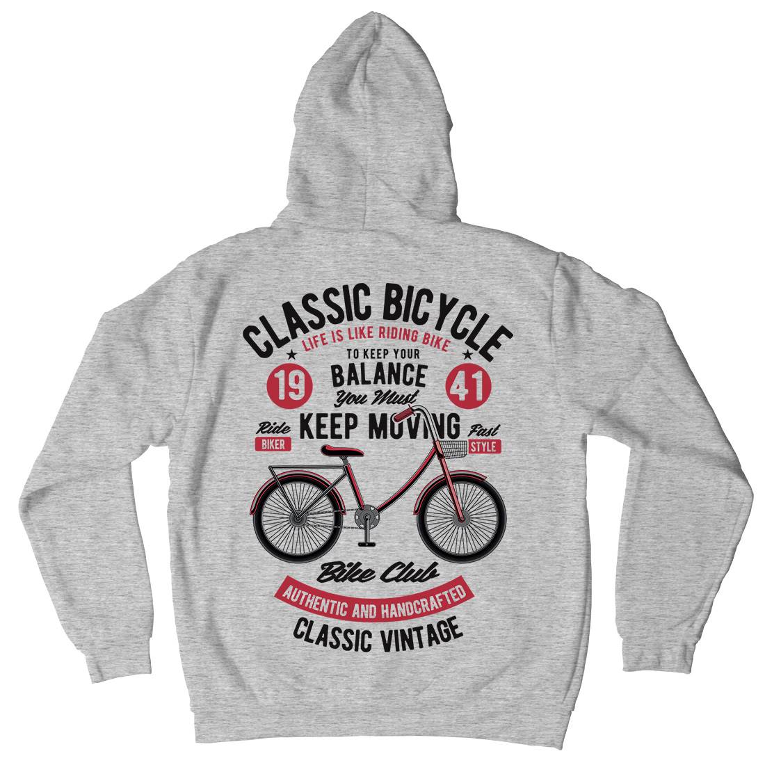 Classic Bicycle Kids Crew Neck Hoodie Bikes C330
