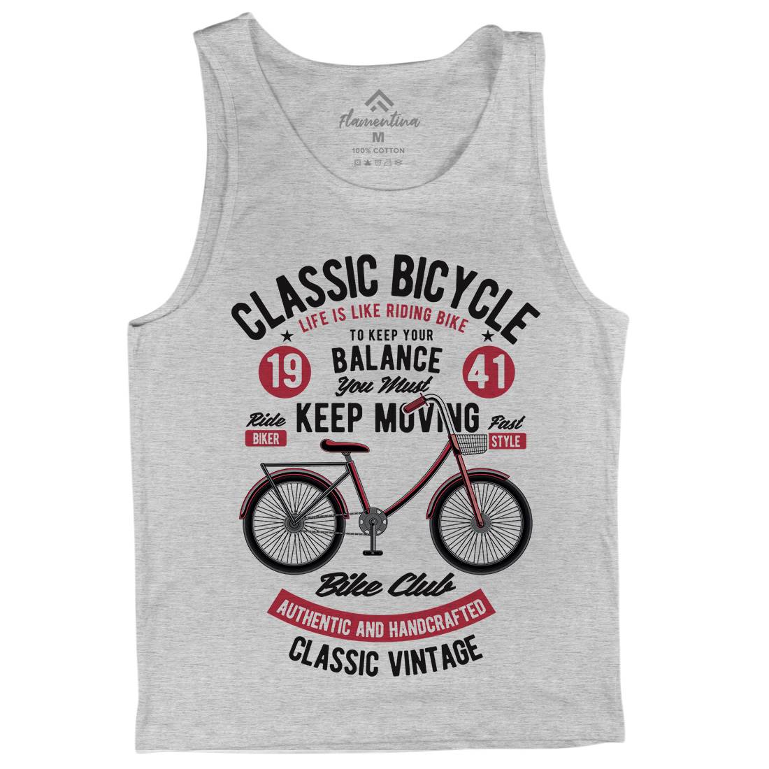 Classic Bicycle Mens Tank Top Vest Bikes C330