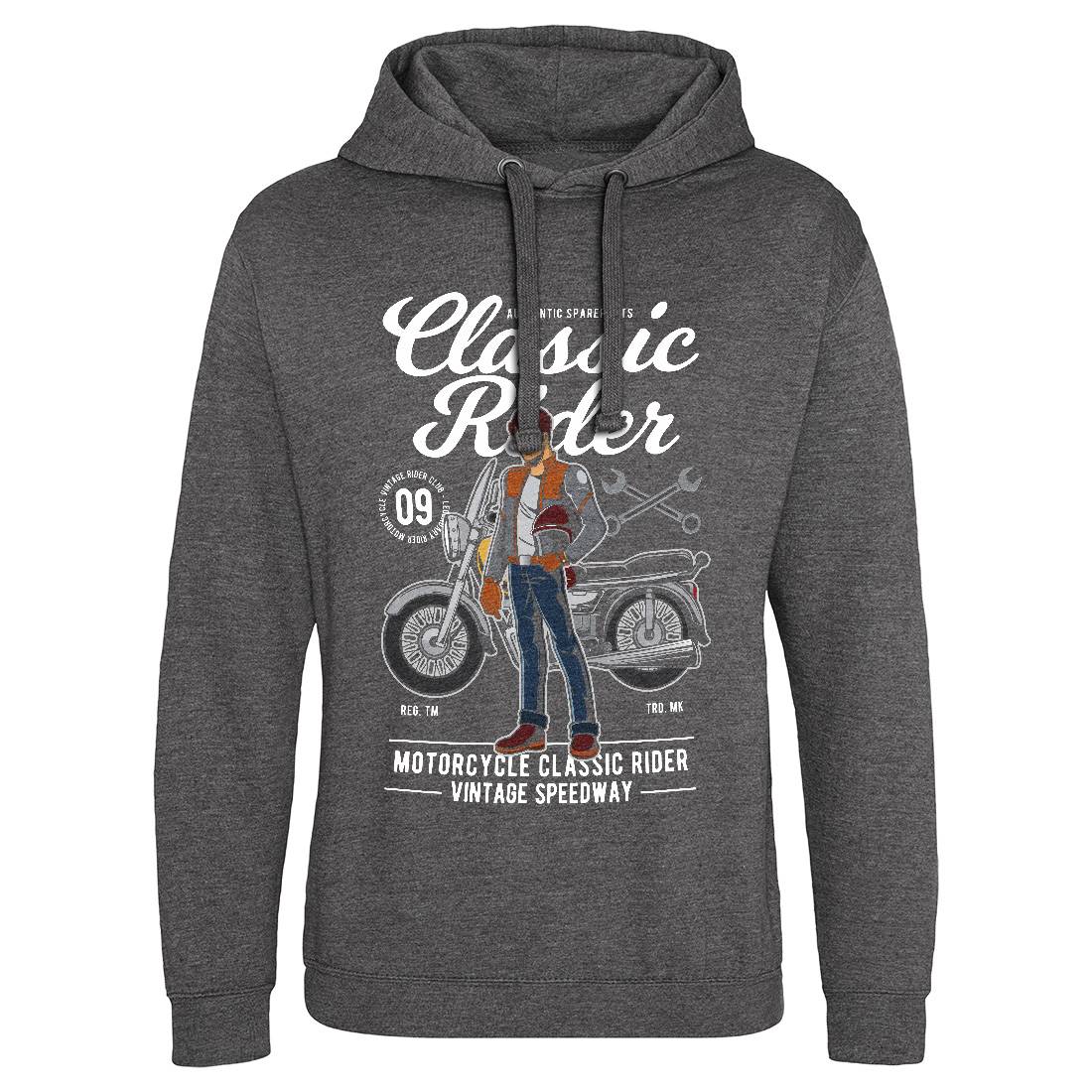 Classic Rider Mens Hoodie Without Pocket Motorcycles C332