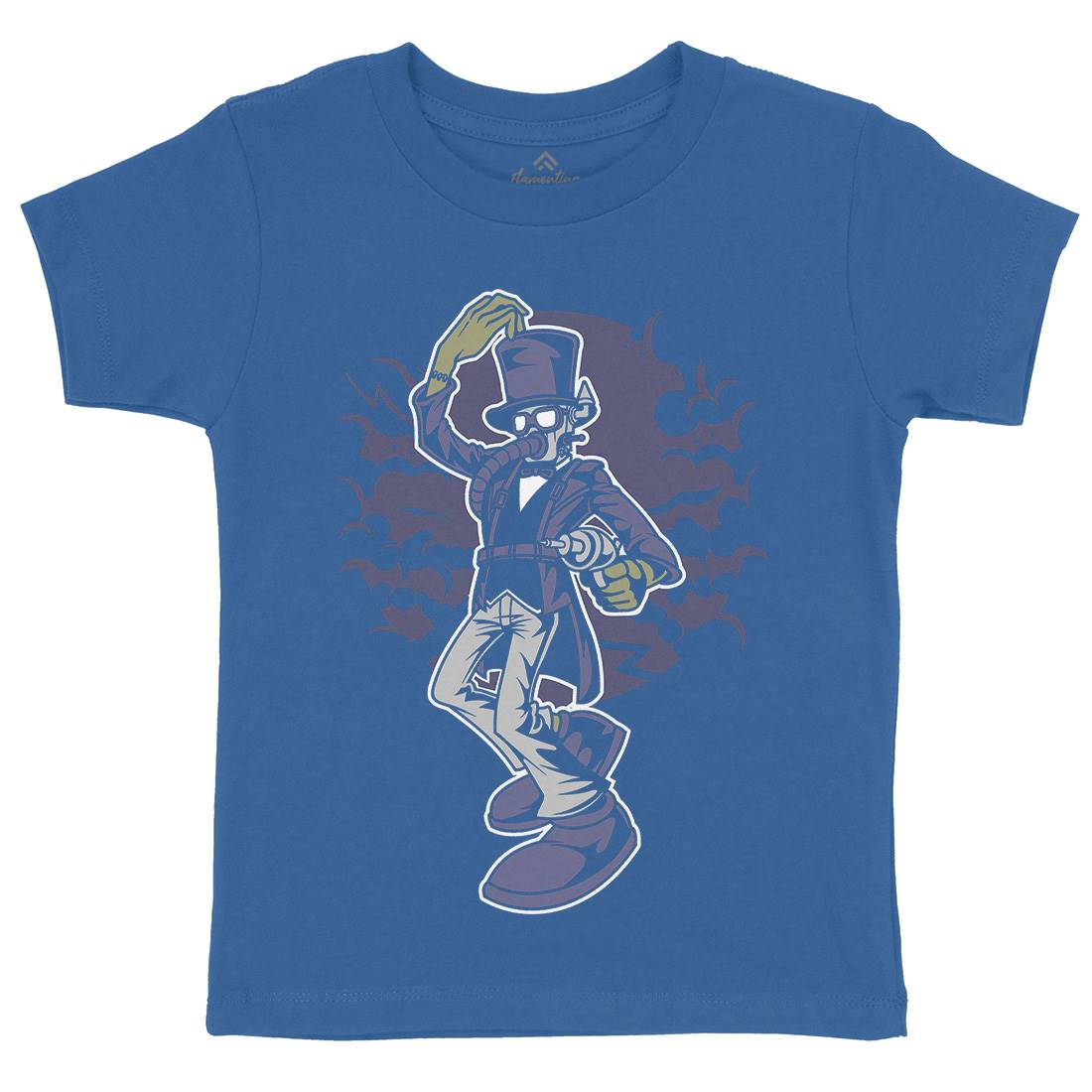 Classic Style Kids Crew Neck T-Shirt Steampunk C333