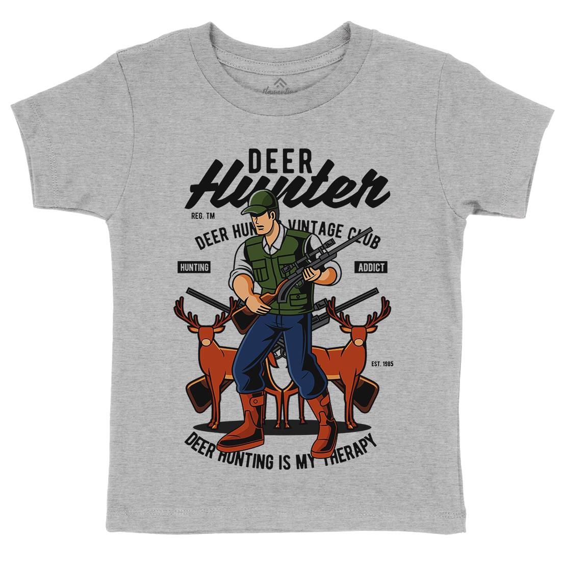 Deer Hunter Kids Organic Crew Neck T-Shirt Sport C336
