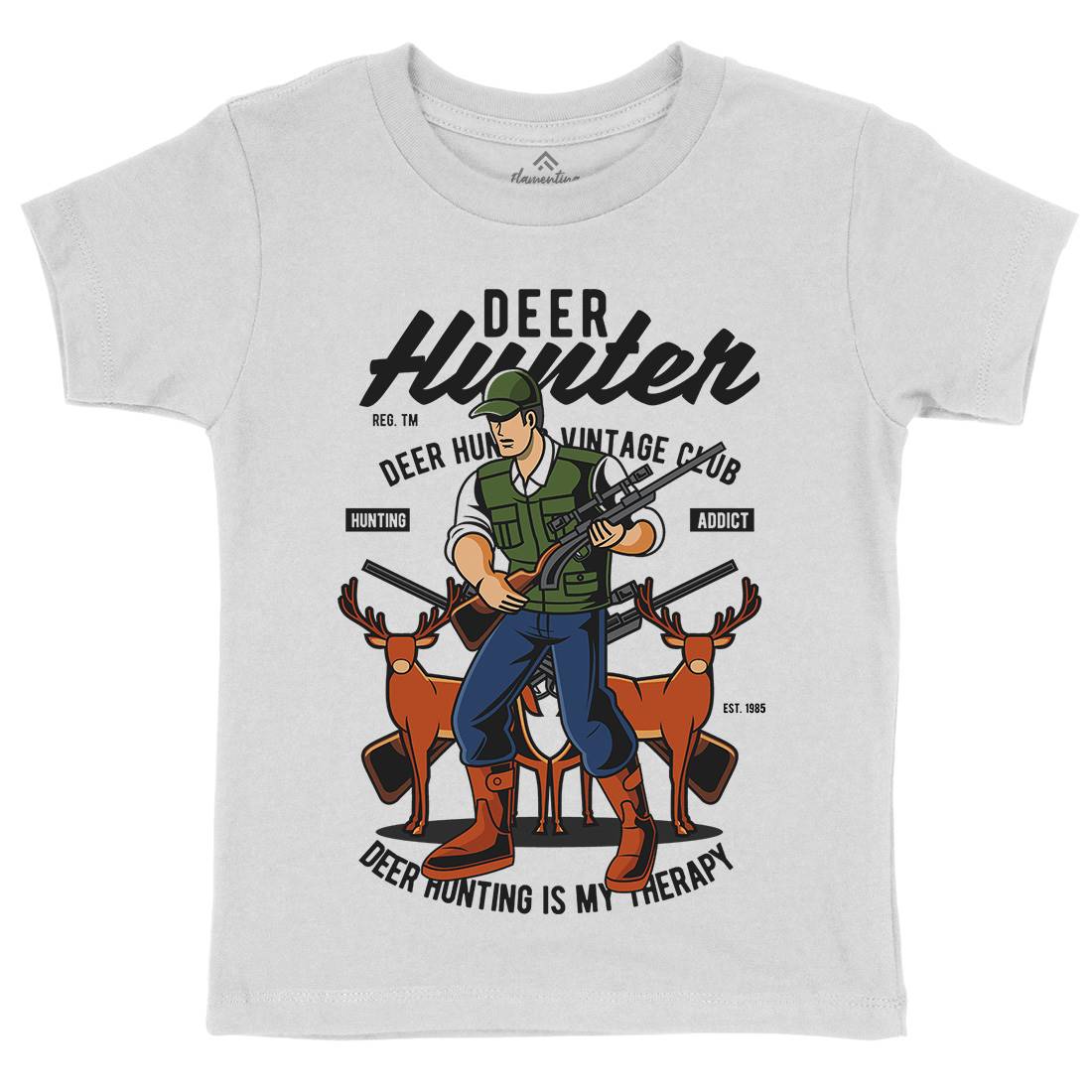 Deer Hunter Kids Crew Neck T-Shirt Sport C336