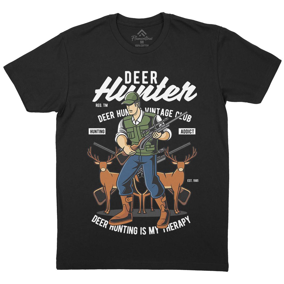 Deer Hunter Mens Crew Neck T-Shirt Sport C336