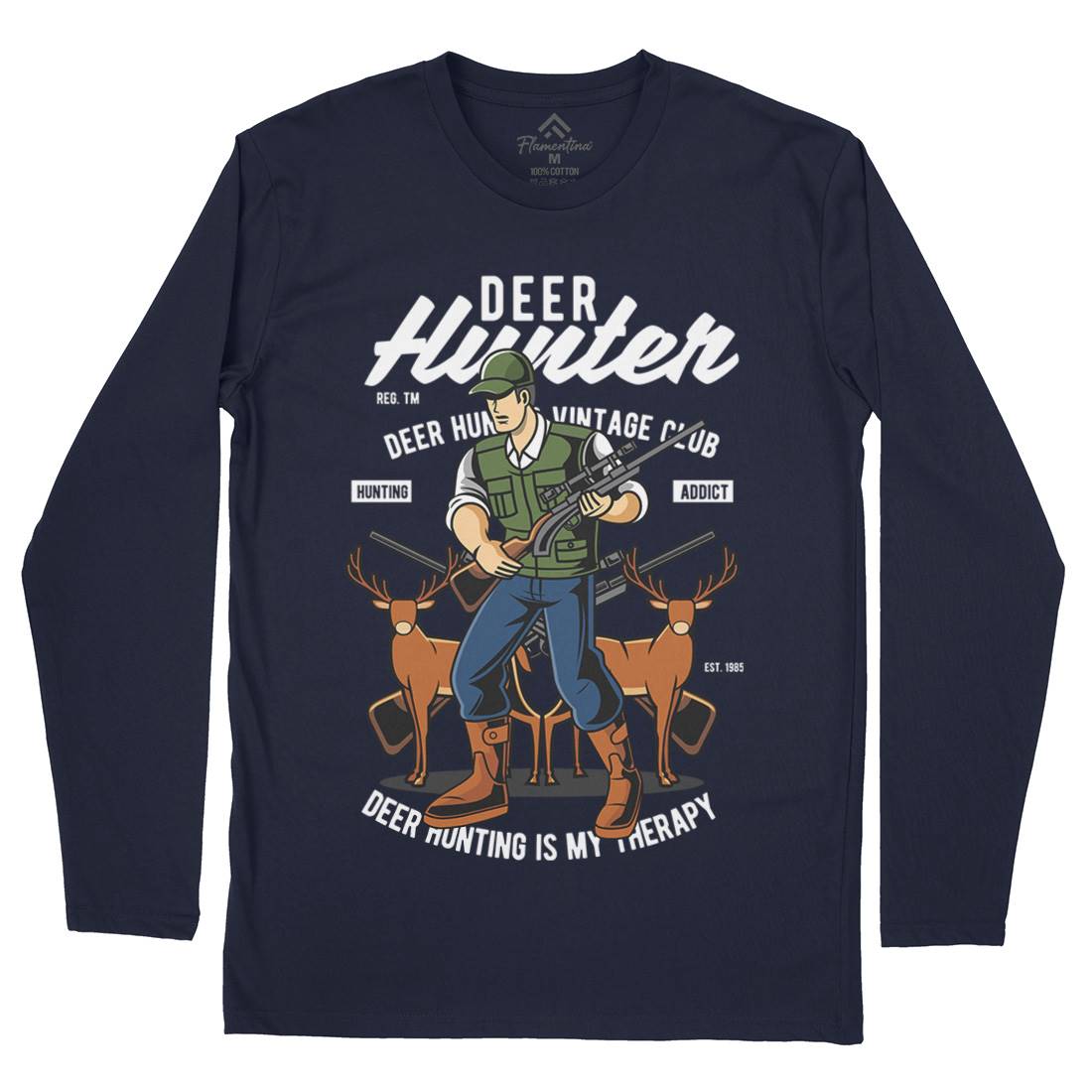 Deer Hunter Mens Long Sleeve T-Shirt Sport C336