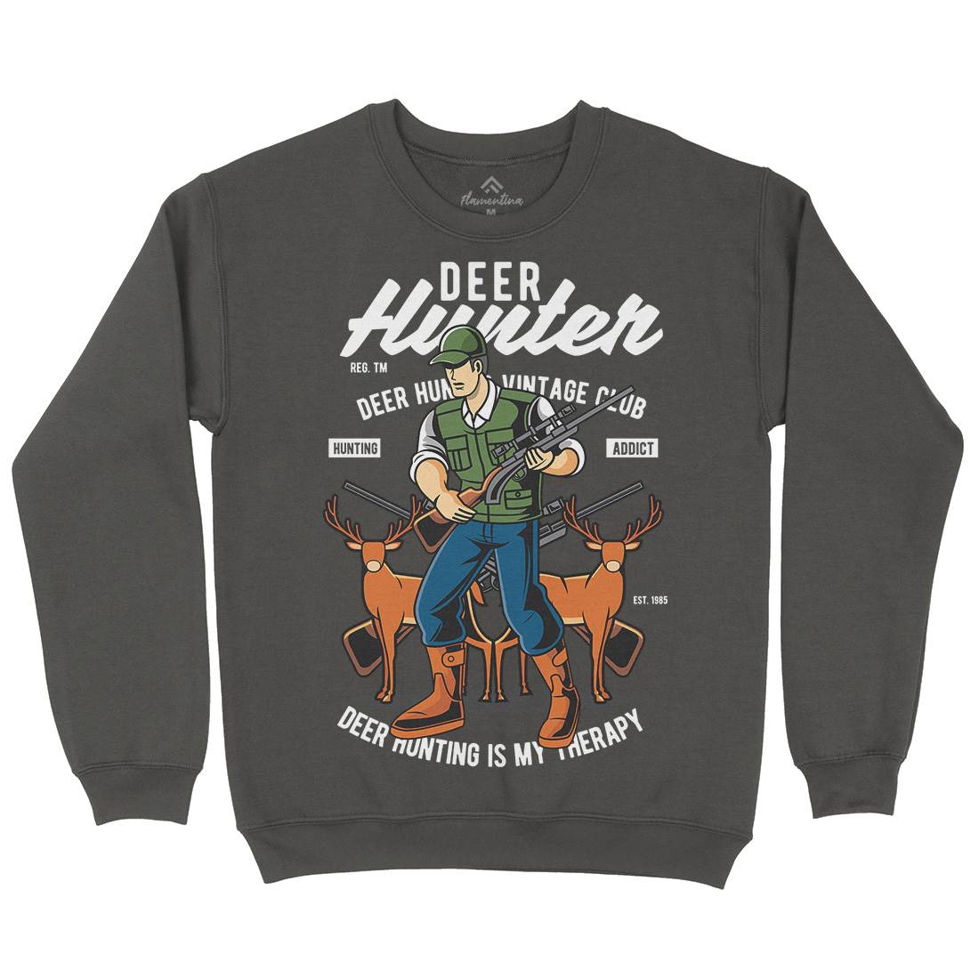 Deer Hunter Mens Crew Neck Sweatshirt Sport C336