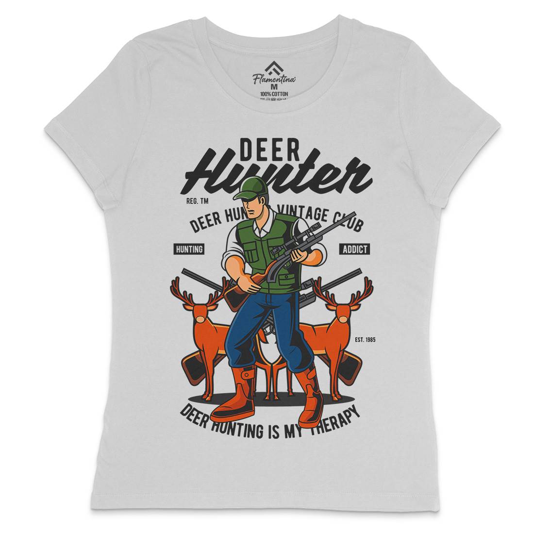 Deer Hunter Womens Crew Neck T-Shirt Sport C336