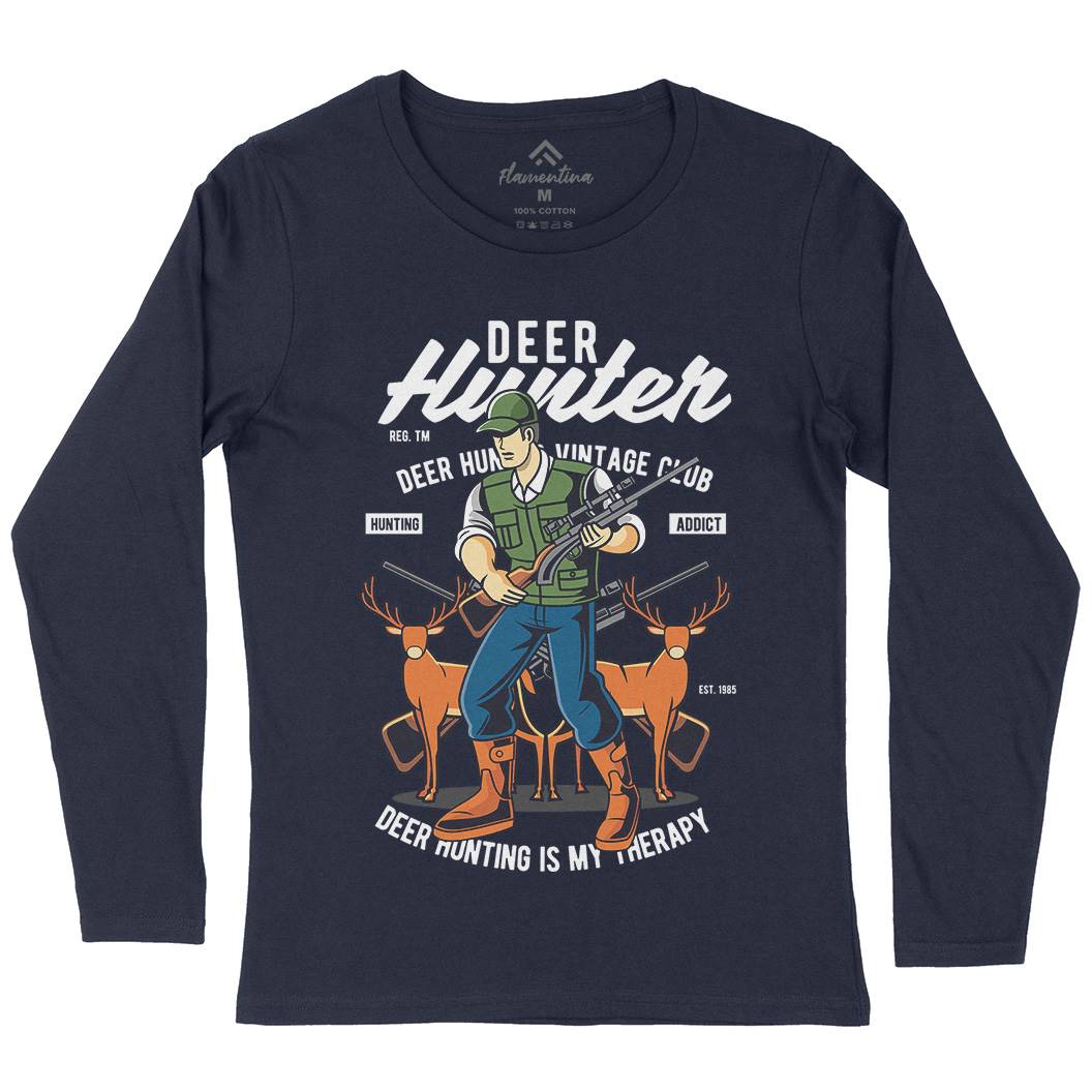 Deer Hunter Womens Long Sleeve T-Shirt Sport C336