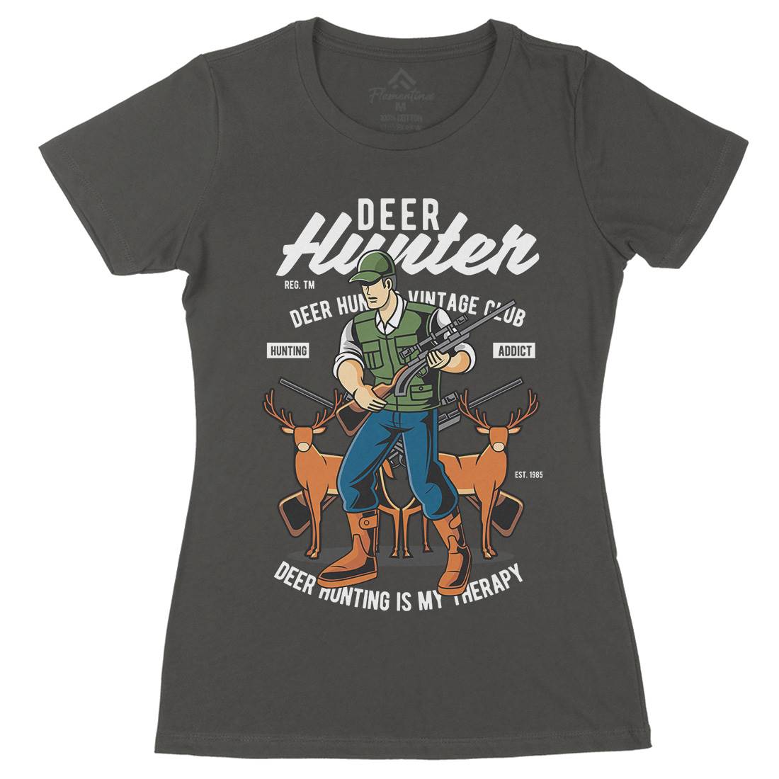 Deer Hunter Womens Organic Crew Neck T-Shirt Sport C336