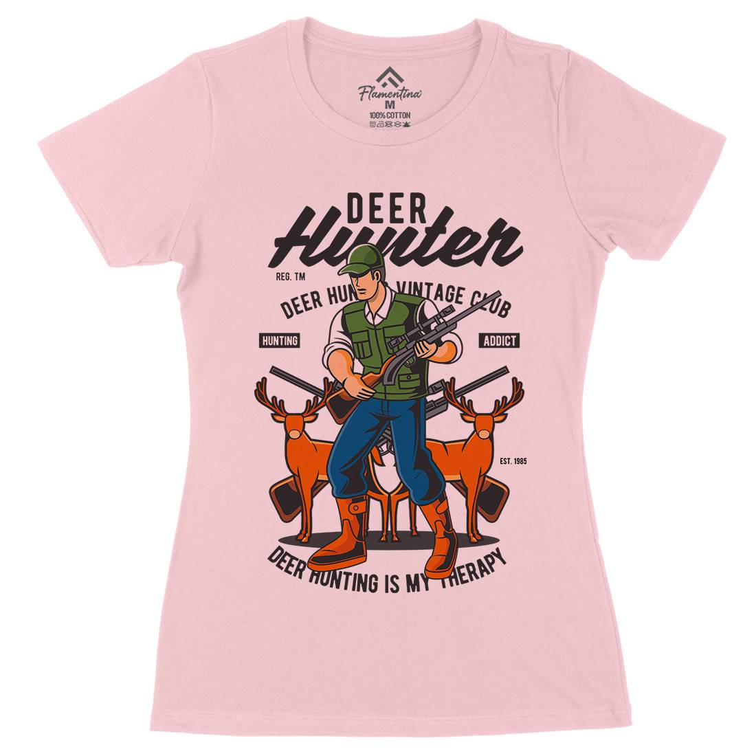 Deer Hunter Womens Organic Crew Neck T-Shirt Sport C336