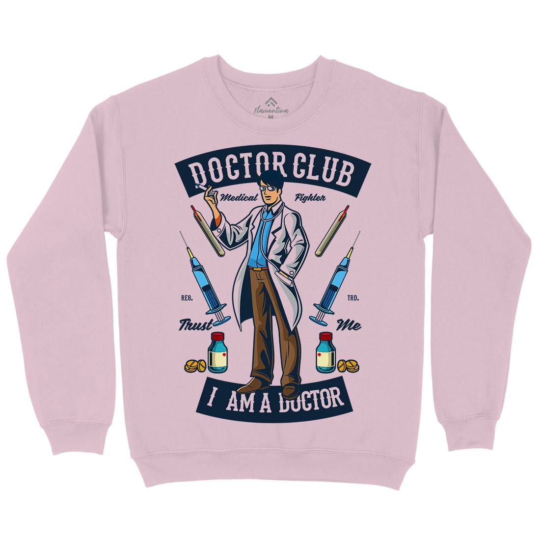 Doctor Club Kids Crew Neck Sweatshirt Work C345