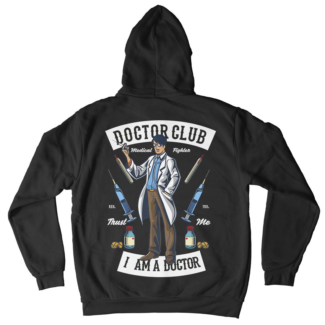 Doctor Club Kids Crew Neck Hoodie Work C345