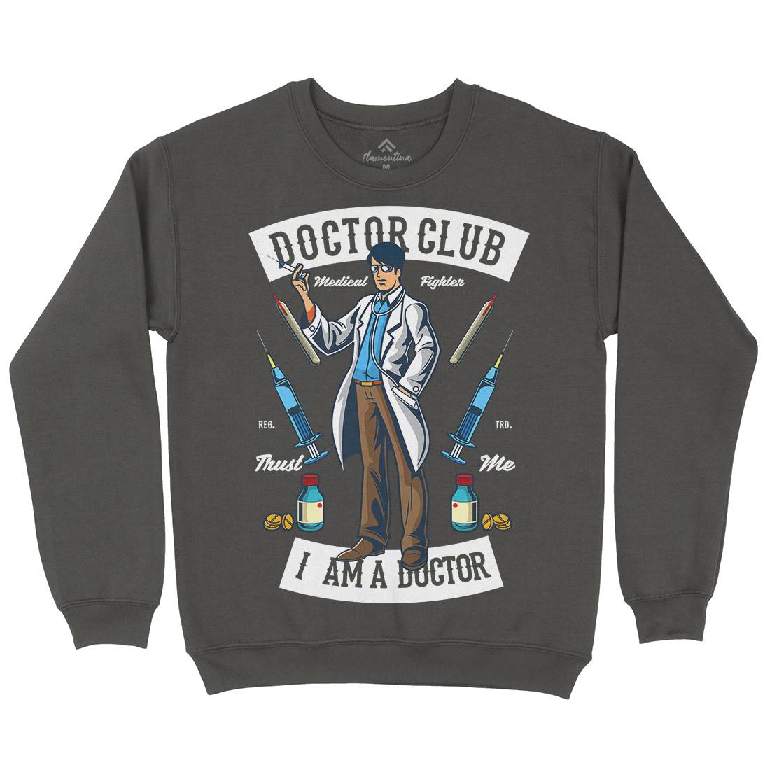 Doctor Club Kids Crew Neck Sweatshirt Work C345