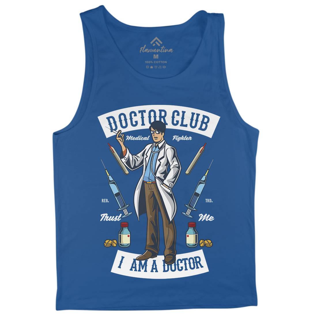 Doctor Club Mens Tank Top Vest Work C345