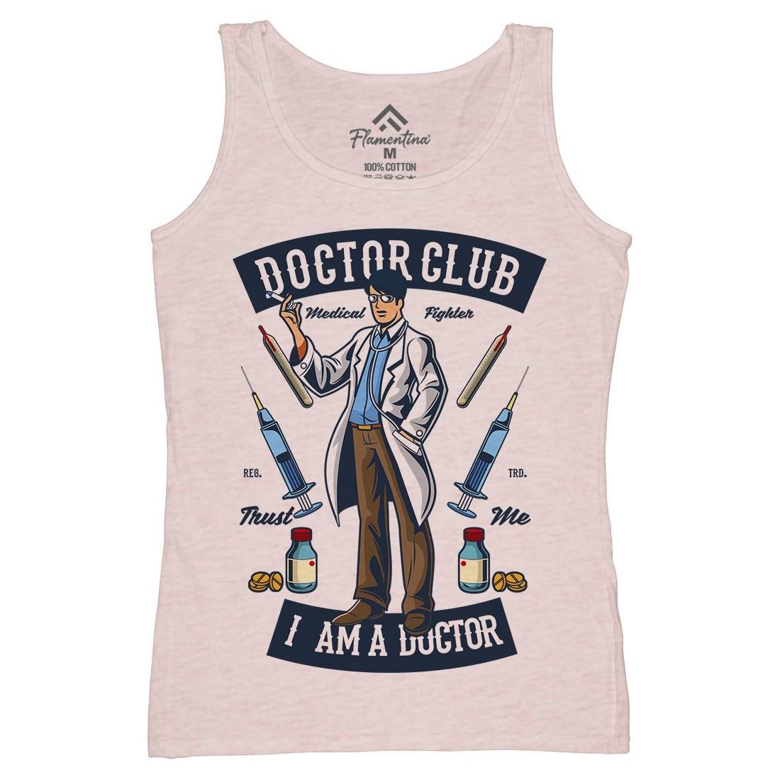 Doctor Club Womens Organic Tank Top Vest Work C345