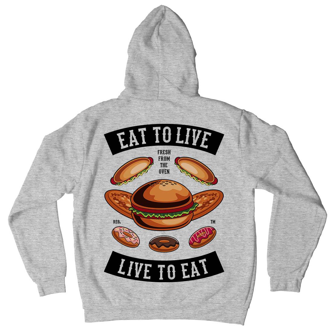 Eat To Live Kids Crew Neck Hoodie Food C346