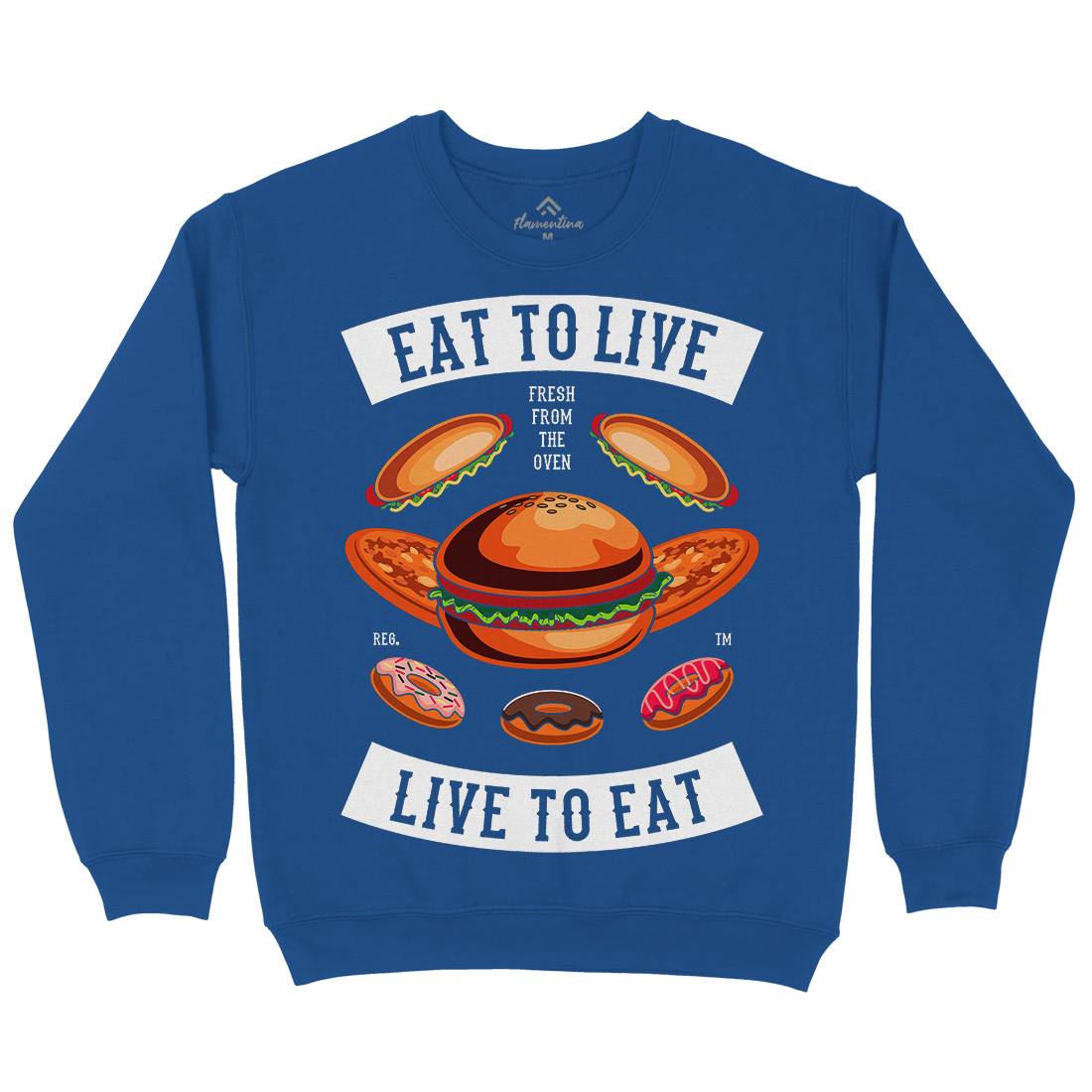 Eat To Live Kids Crew Neck Sweatshirt Food C346