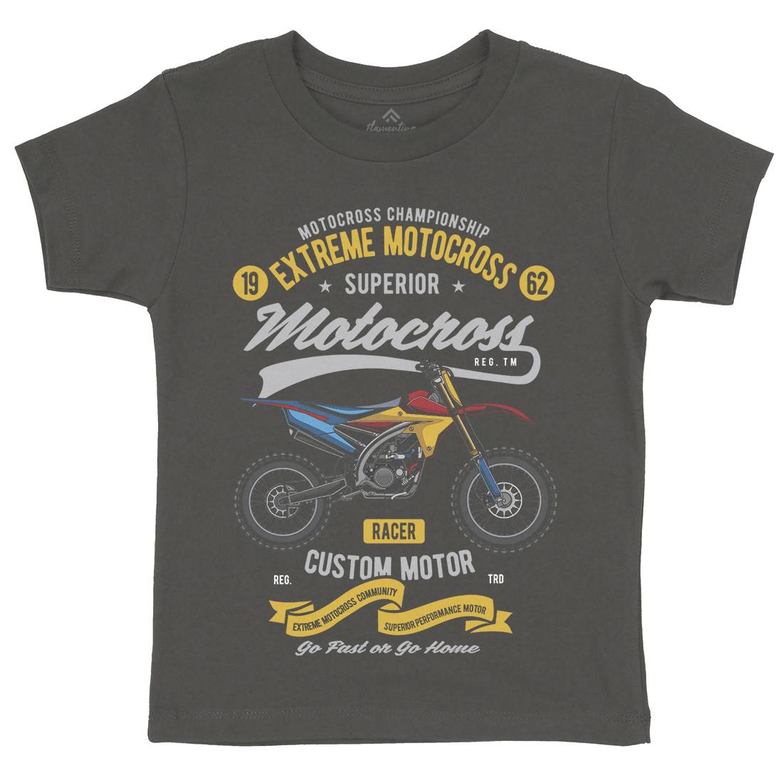 Extreme Motocross Kids Crew Neck T-Shirt Motorcycles C347