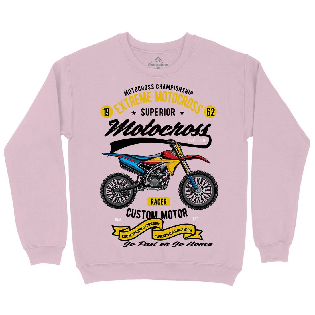 Extreme Motocross Kids Crew Neck Sweatshirt Motorcycles C347
