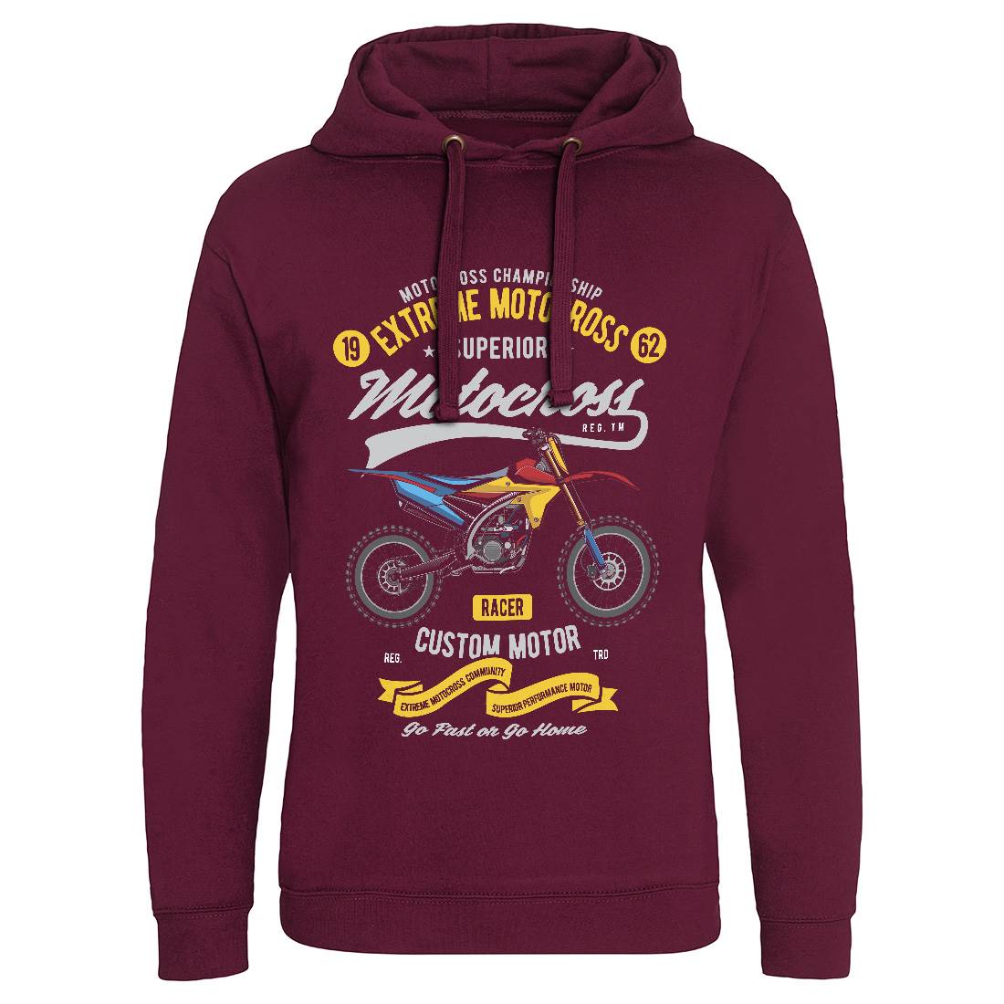 Extreme Motocross Mens Hoodie Without Pocket Motorcycles C347