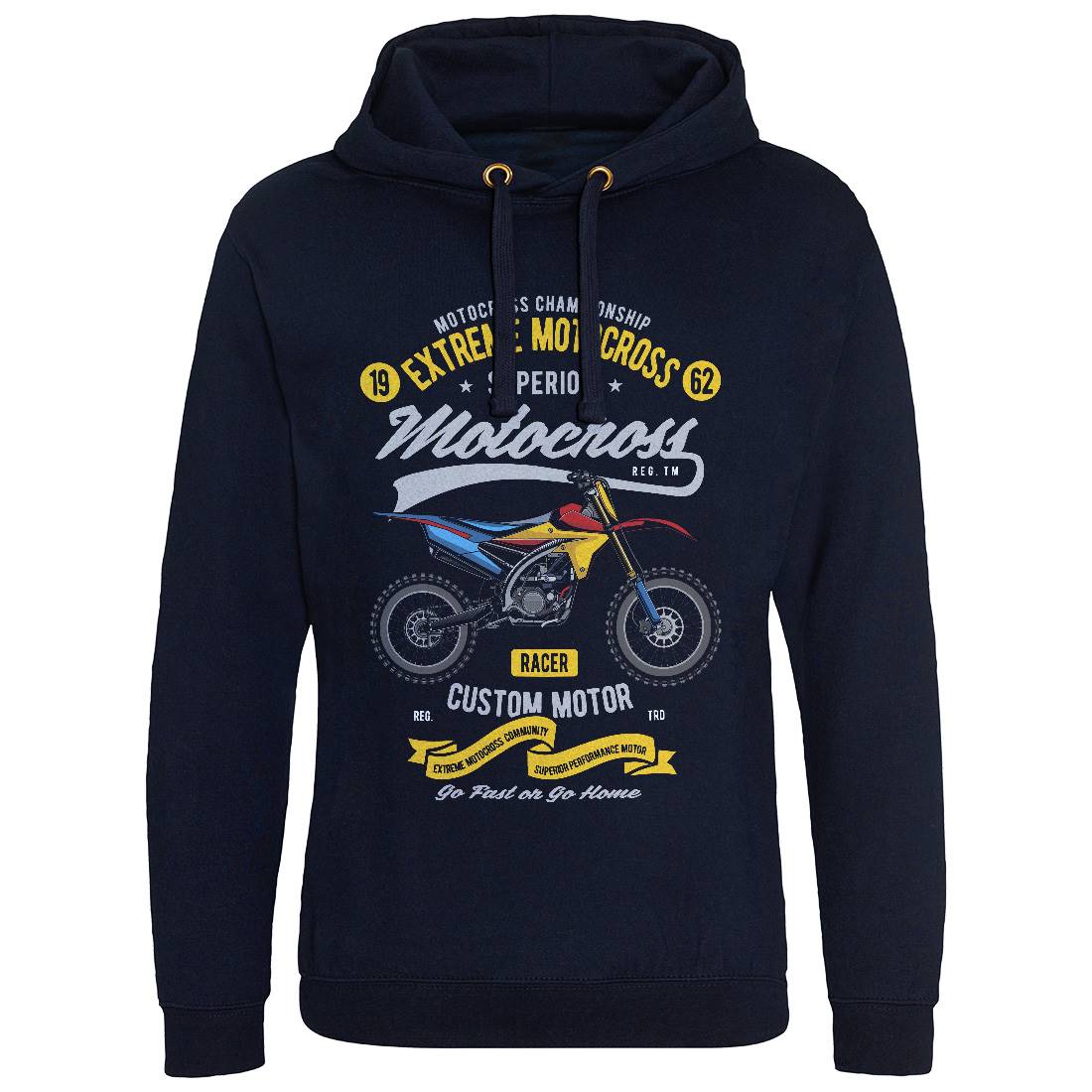 Extreme Motocross Mens Hoodie Without Pocket Motorcycles C347
