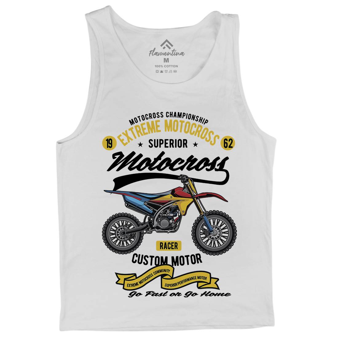 Extreme Motocross Mens Tank Top Vest Motorcycles C347