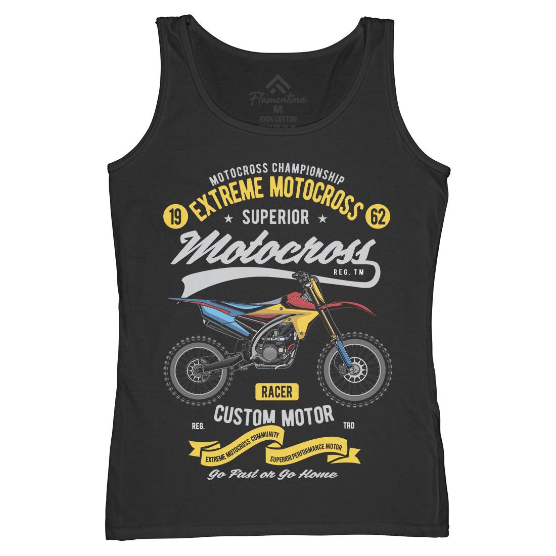 Extreme Motocross Womens Organic Tank Top Vest Motorcycles C347