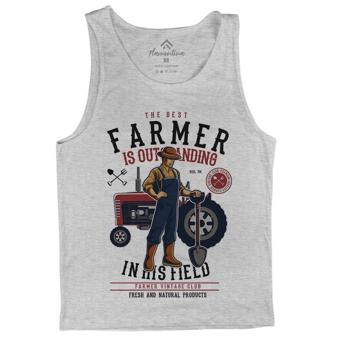 Farmer Mens Tank Top Vest Work C348