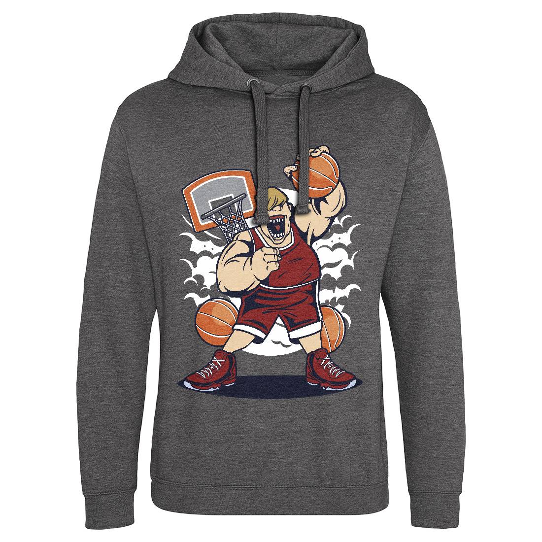 Fat Basketball Player Mens Hoodie Without Pocket Sport C350