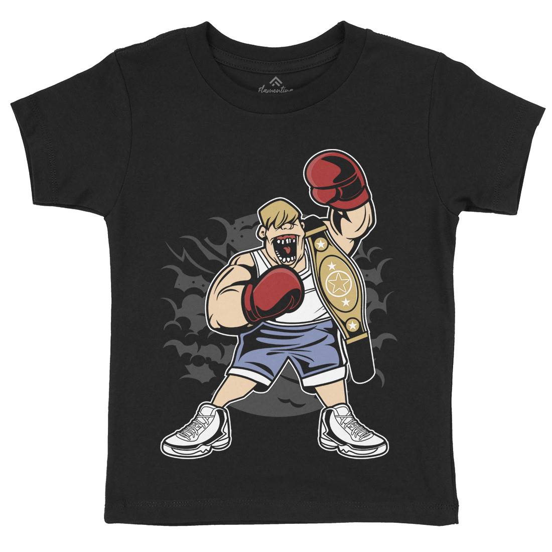 Fat Boxer Kids Crew Neck T-Shirt Sport C351