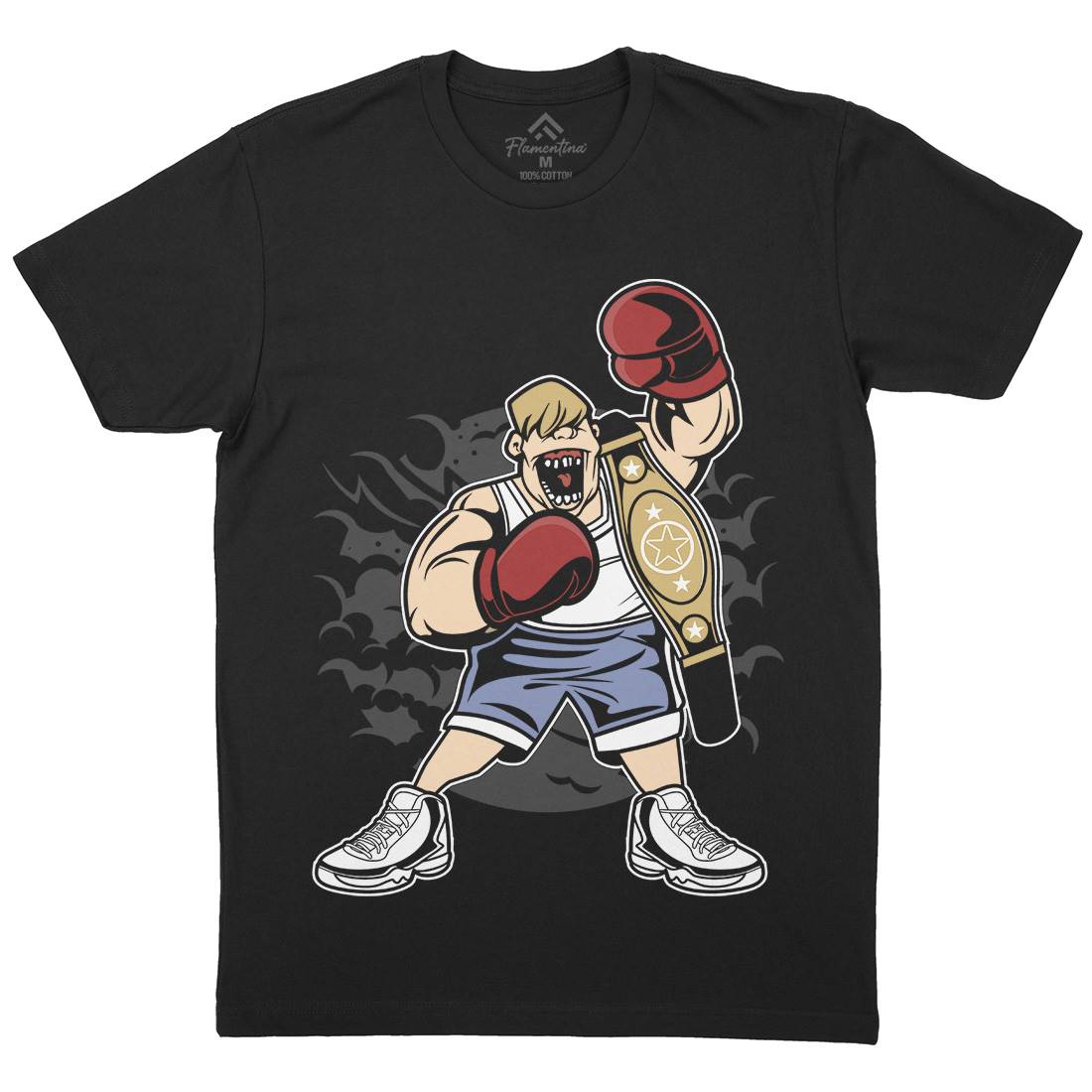 Fat Boxer Mens Crew Neck T-Shirt Sport C351