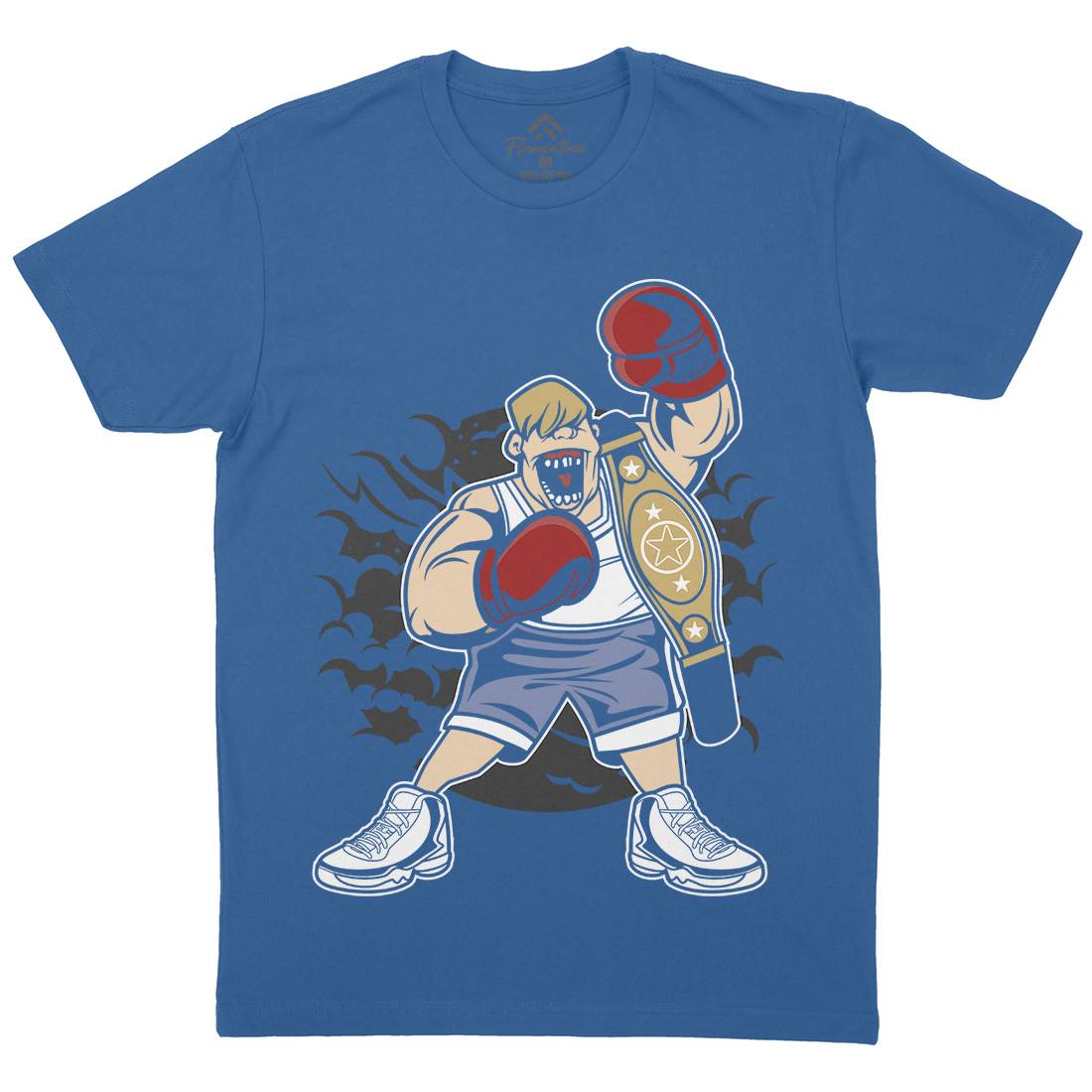Fat Boxer Mens Crew Neck T-Shirt Sport C351