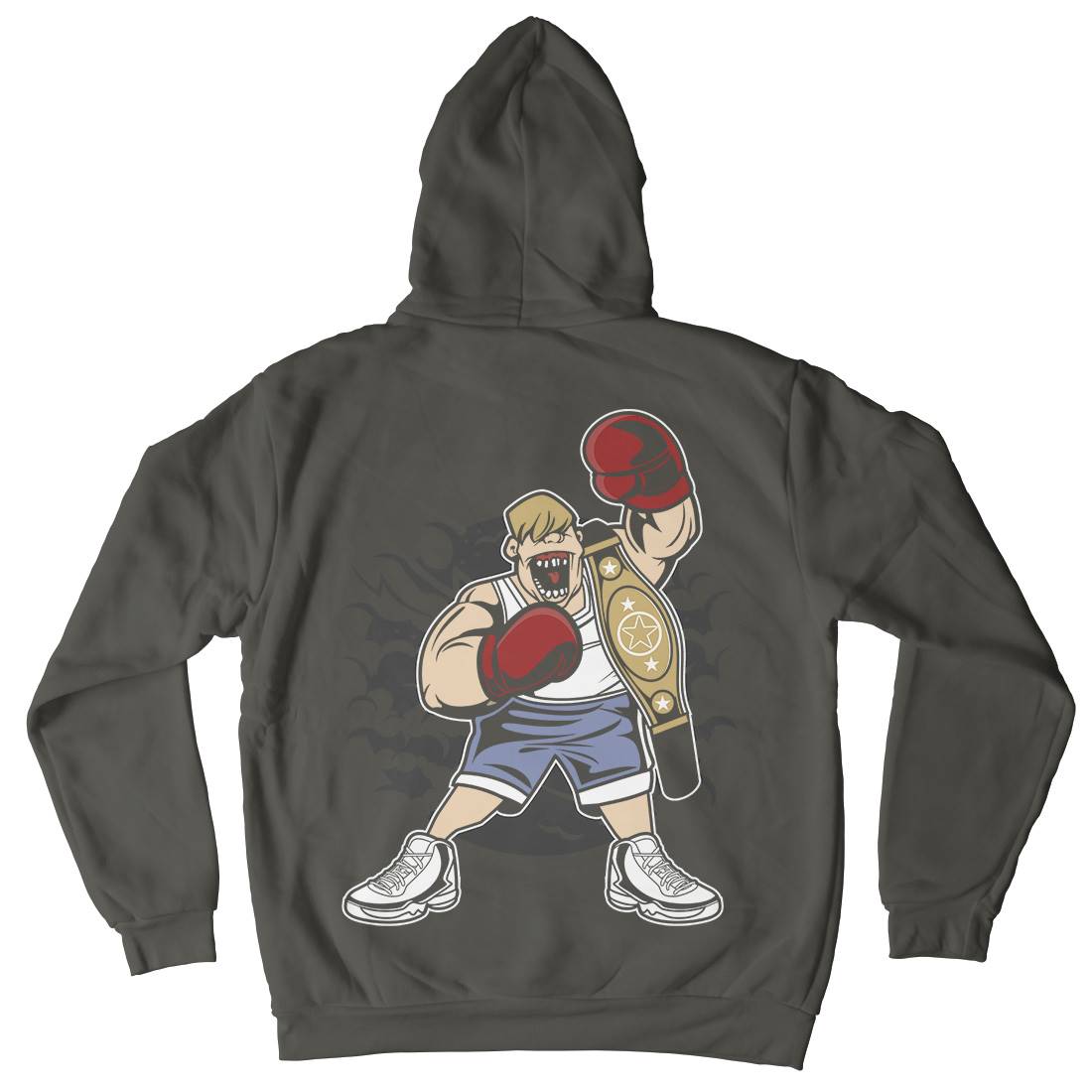 Fat Boxer Mens Hoodie With Pocket Sport C351