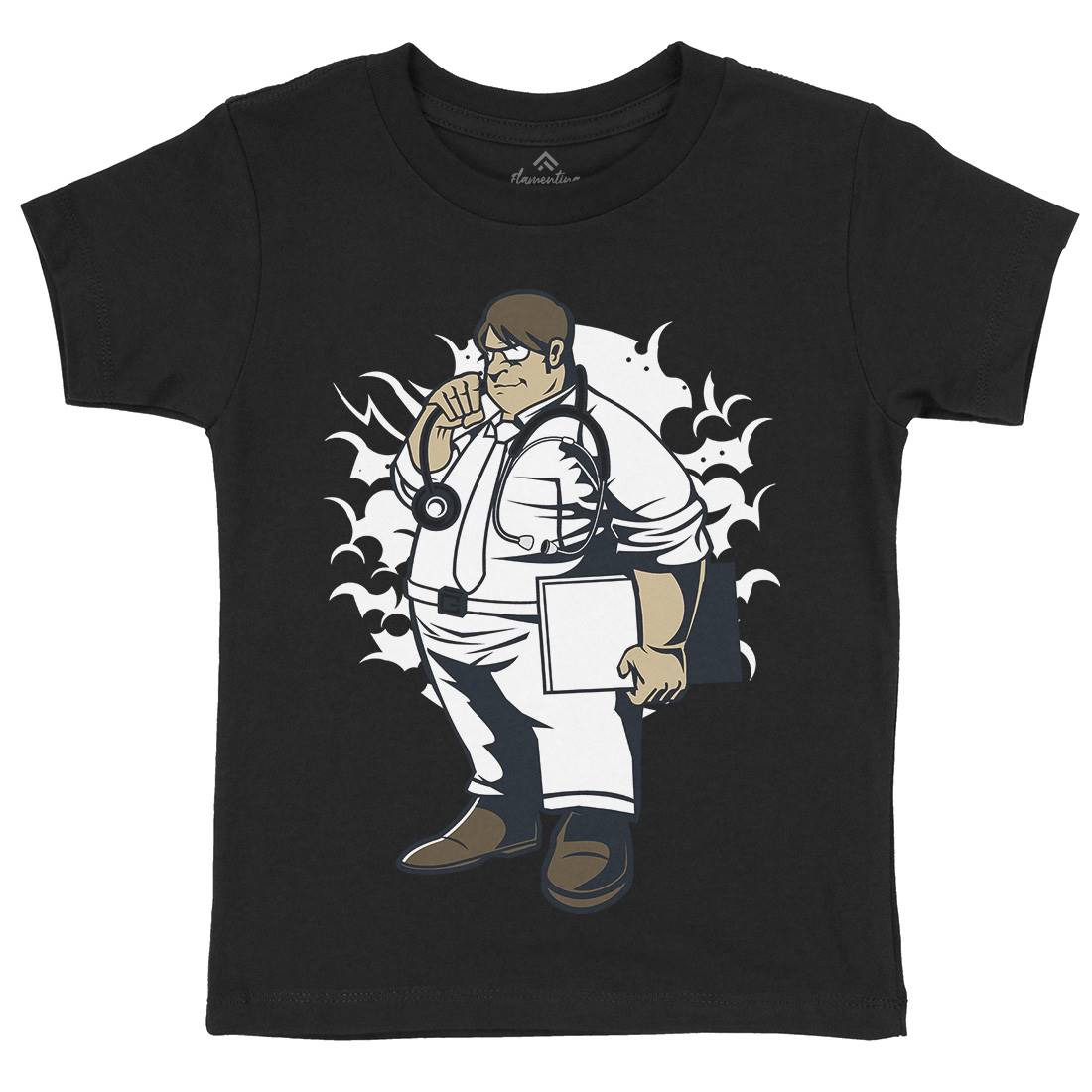 Fat Doctor Kids Organic Crew Neck T-Shirt Work C352