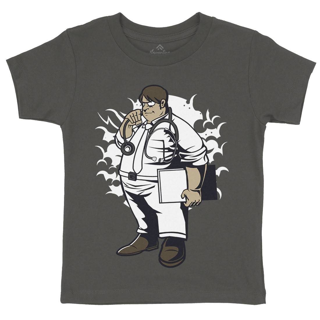 Fat Doctor Kids Crew Neck T-Shirt Work C352