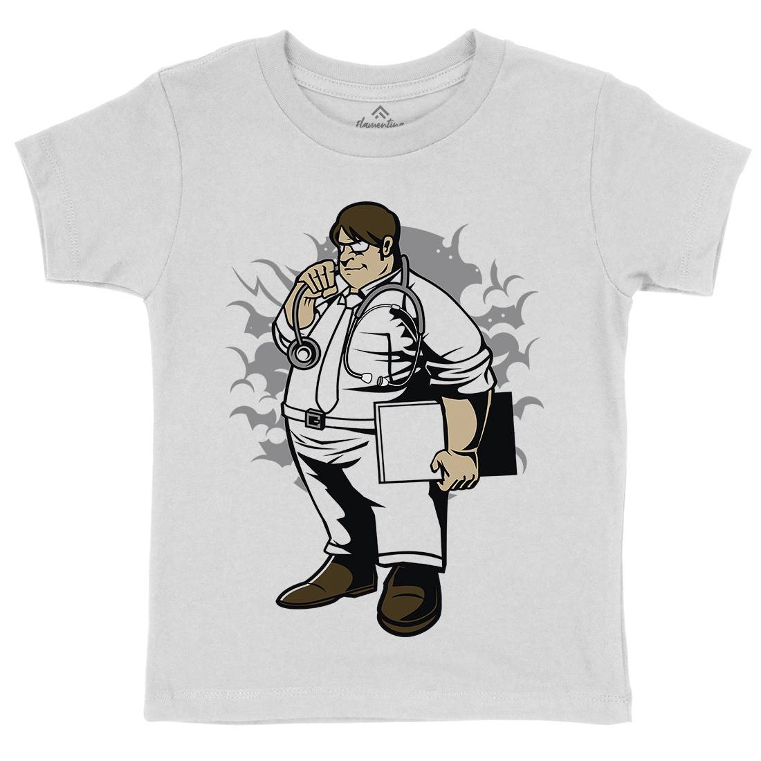 Fat Doctor Kids Crew Neck T-Shirt Work C352