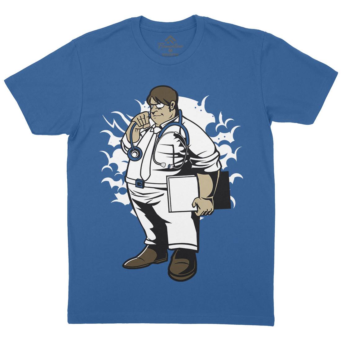 Fat Doctor Mens Organic Crew Neck T-Shirt Work C352