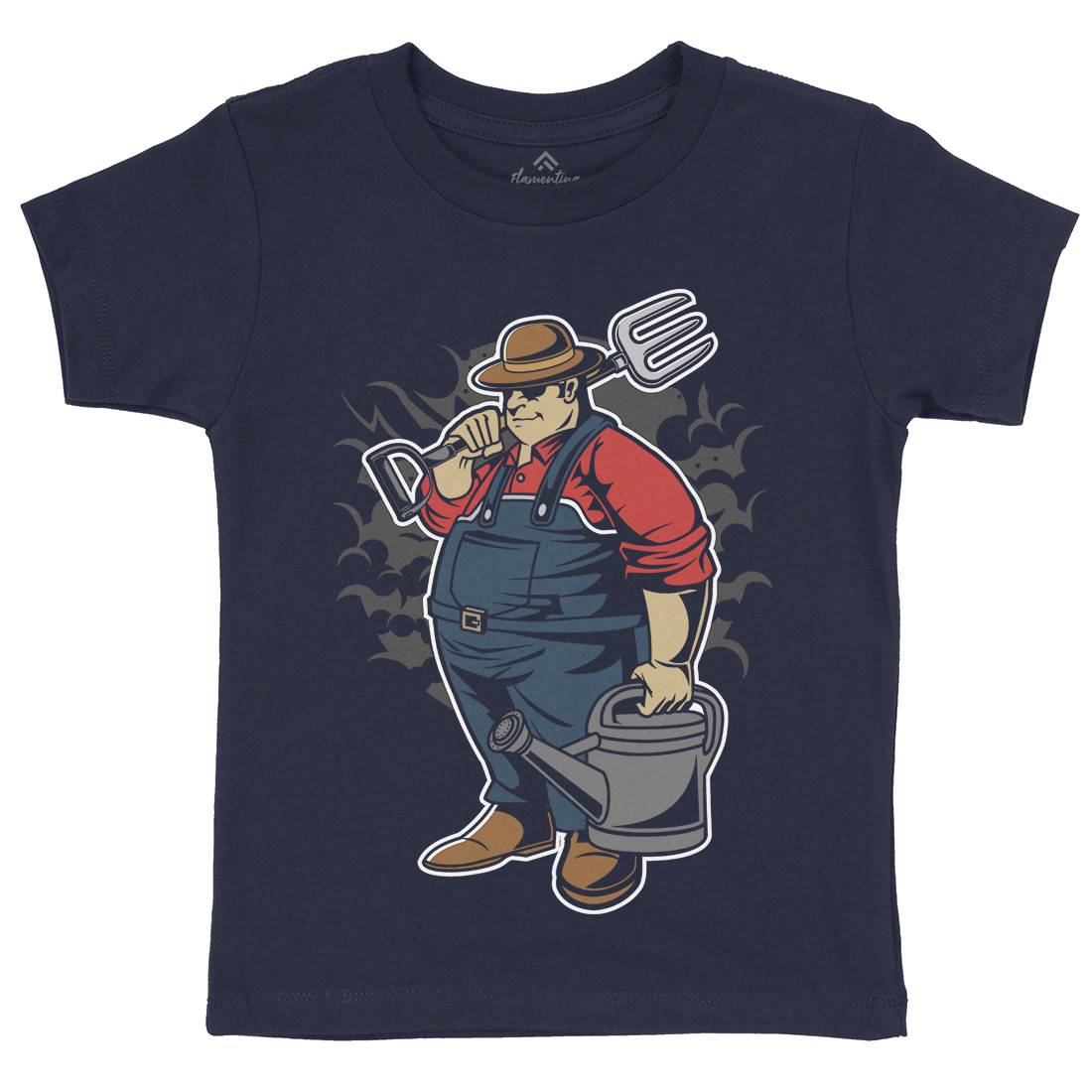 Fat Farmer Kids Crew Neck T-Shirt Work C353