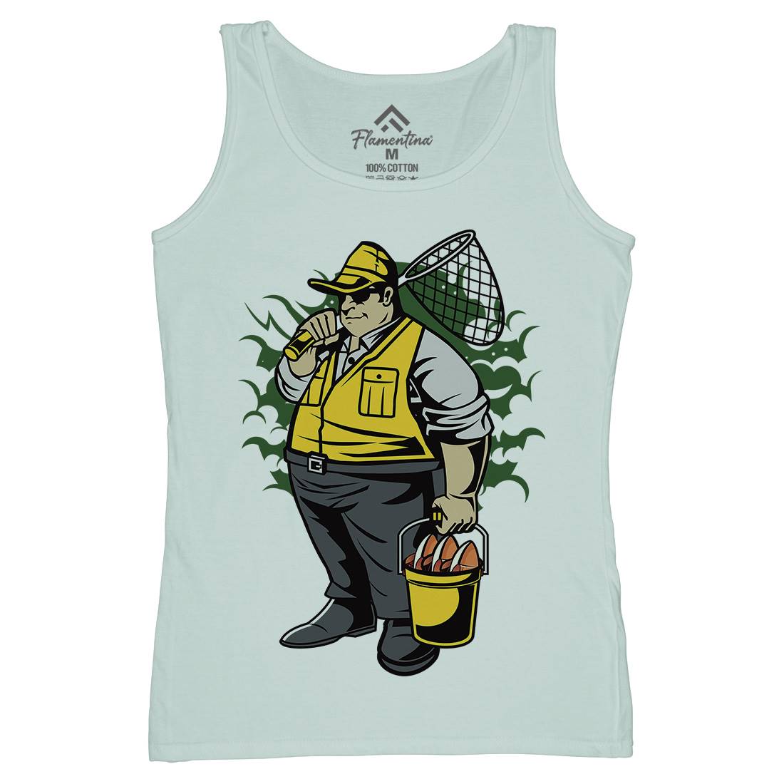 Fat Fisherman Womens Organic Tank Top Vest Fishing C354