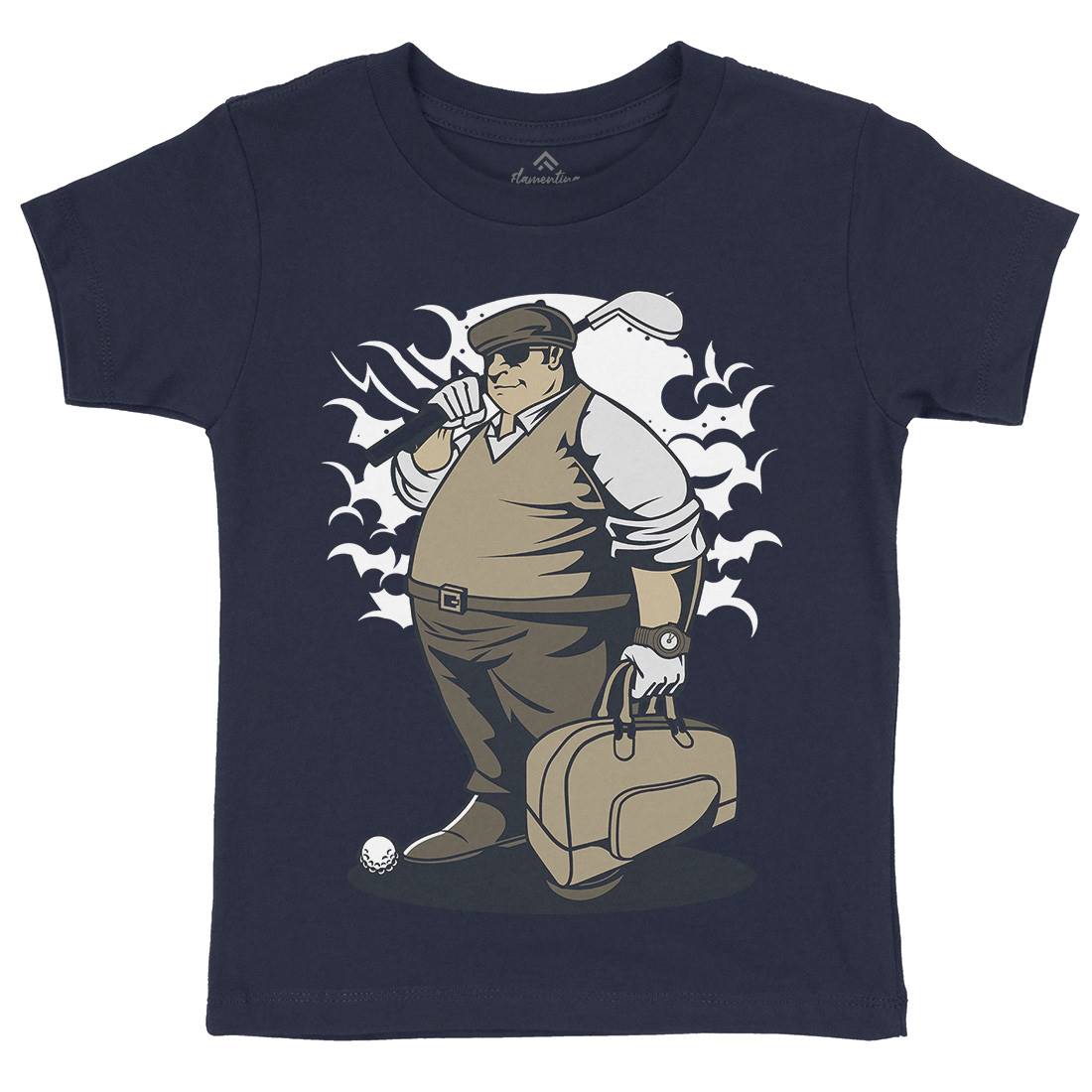 Fat Golfer Kids Crew Neck T-Shirt Sport C356