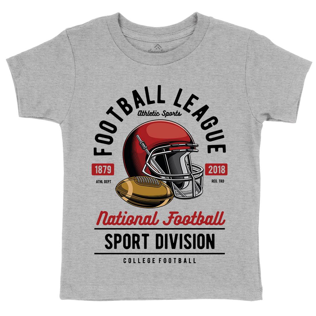 Football League Kids Crew Neck T-Shirt Sport C361