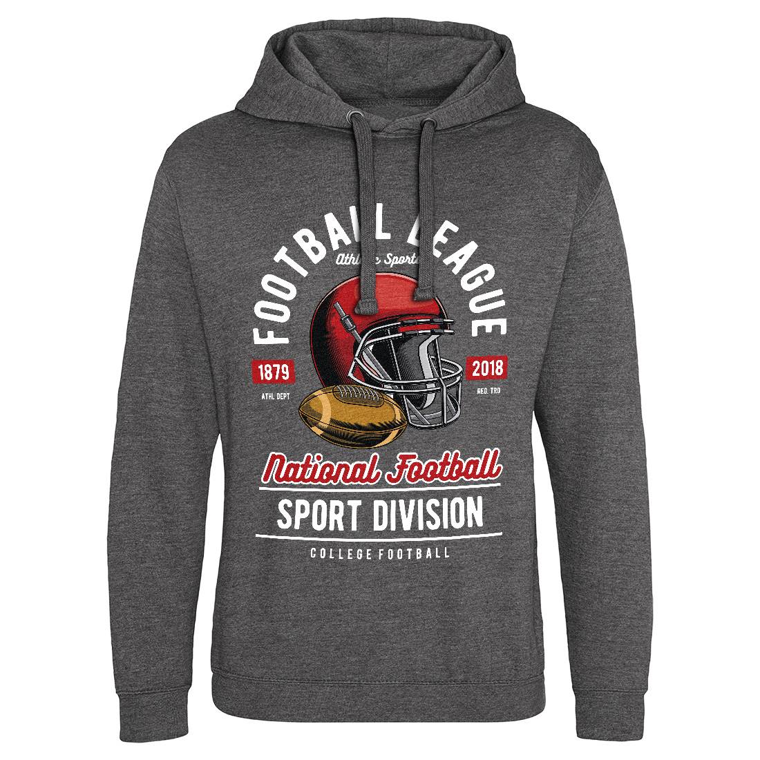 Football League Mens Hoodie Without Pocket Sport C361
