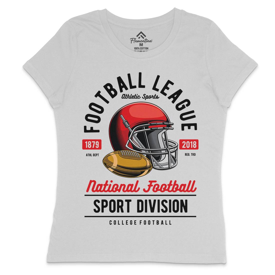 Football League Womens Crew Neck T-Shirt Sport C361