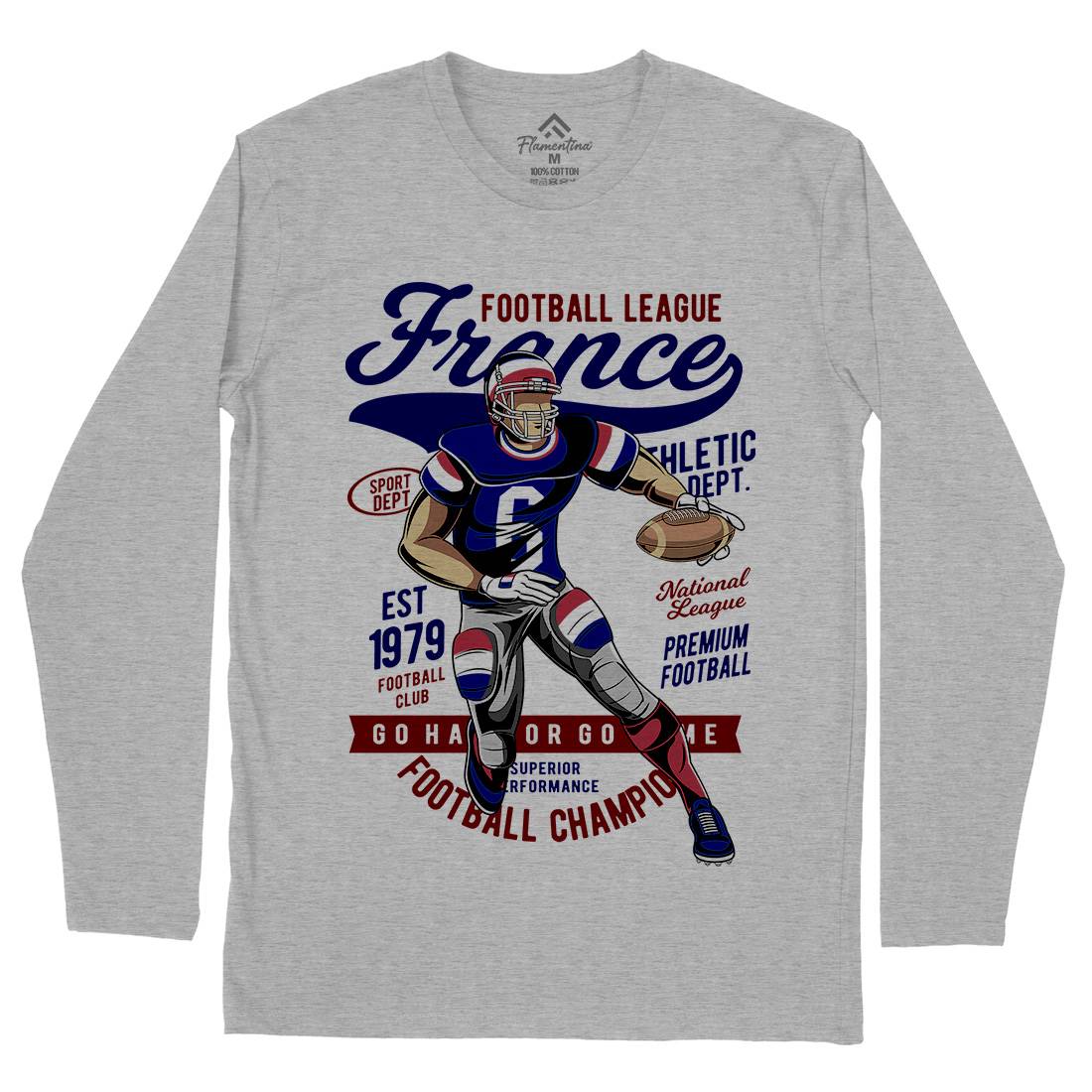 France Football Mens Long Sleeve T-Shirt Sport C363