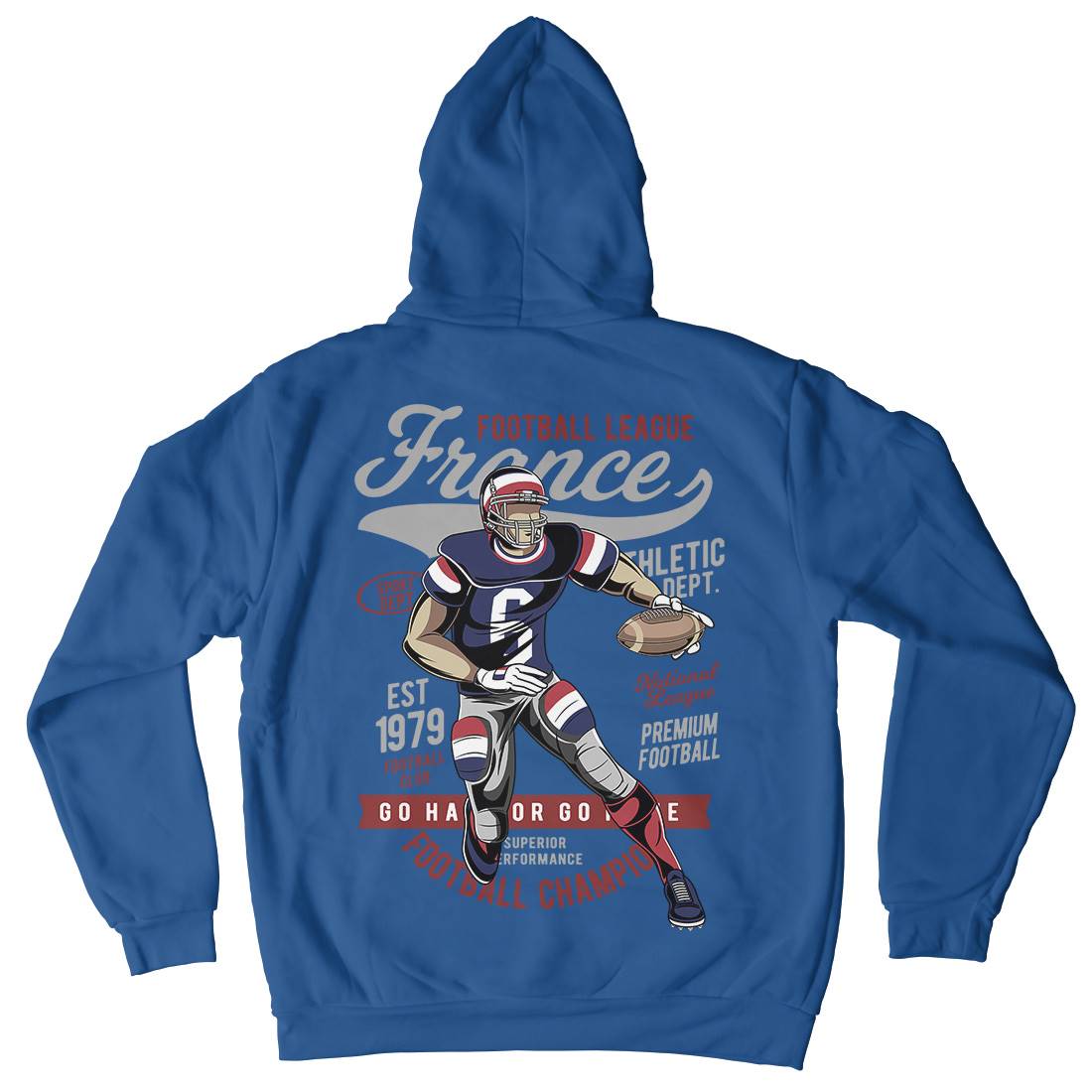 France Football Mens Hoodie With Pocket Sport C363