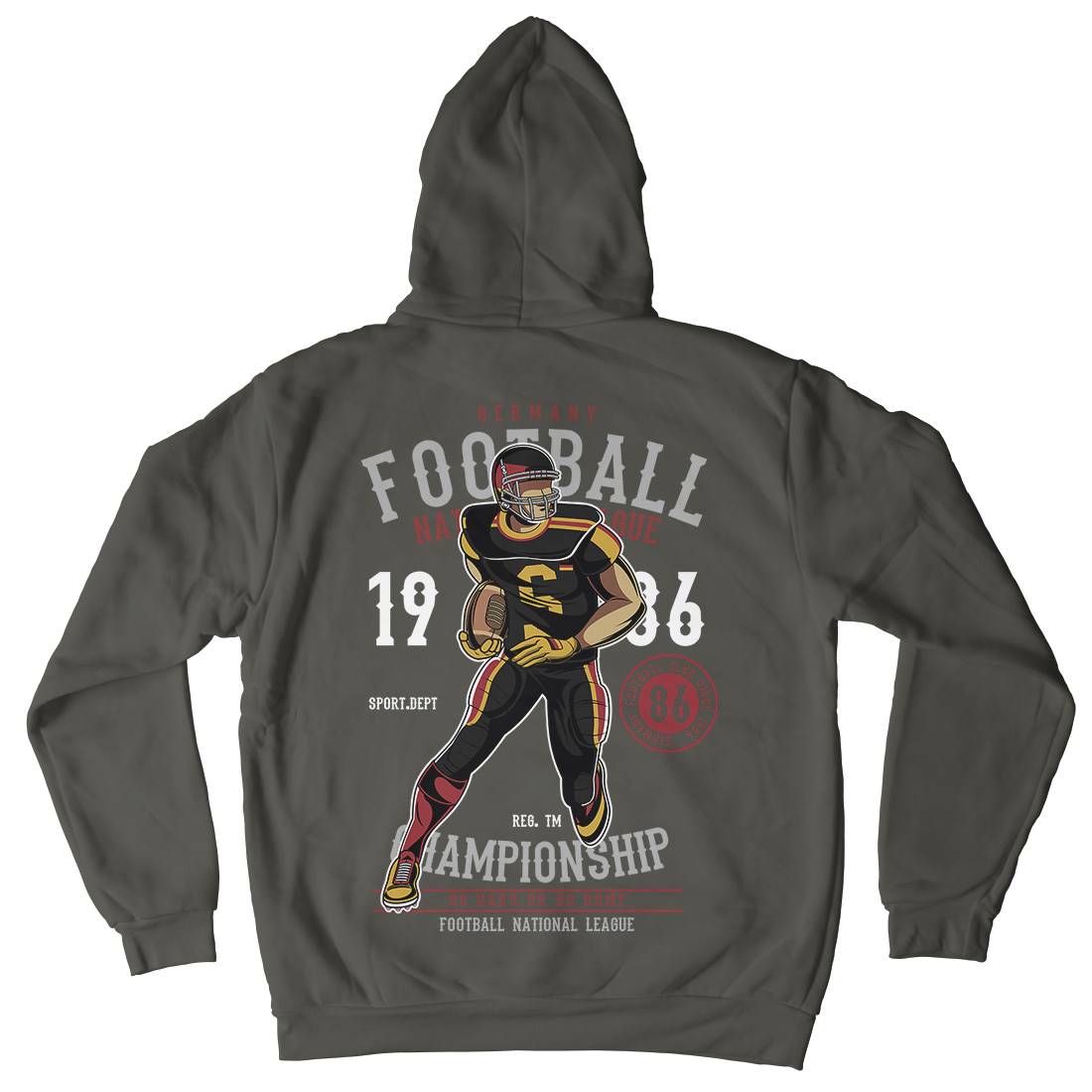 Germany Football Player Mens Hoodie With Pocket Sport C364