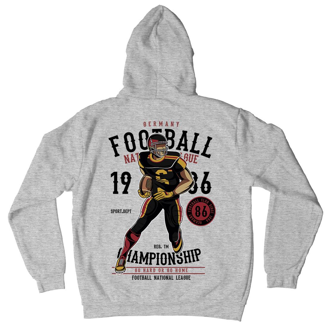 Germany Football Player Mens Hoodie With Pocket Sport C364