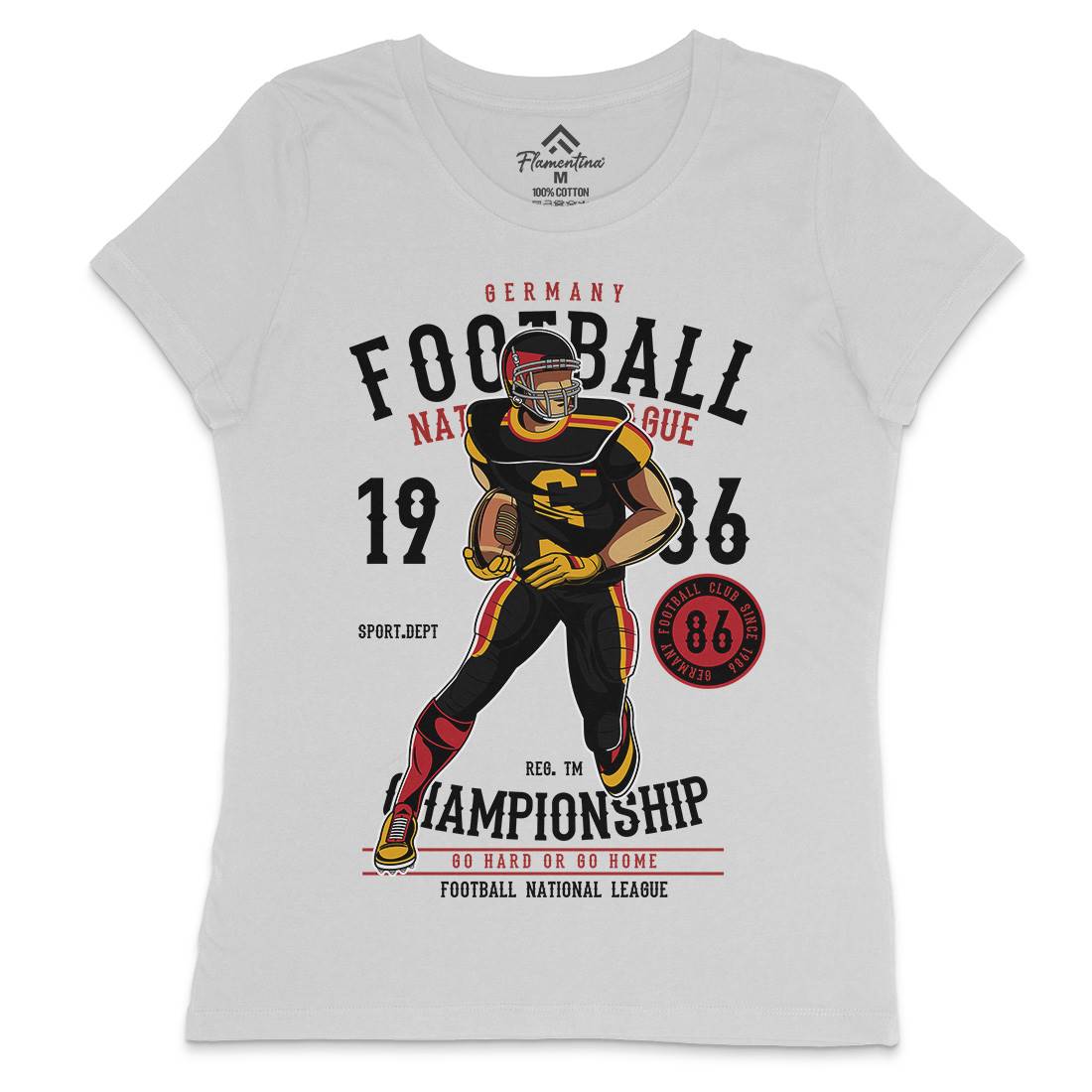 Germany Football Player Womens Crew Neck T-Shirt Sport C364