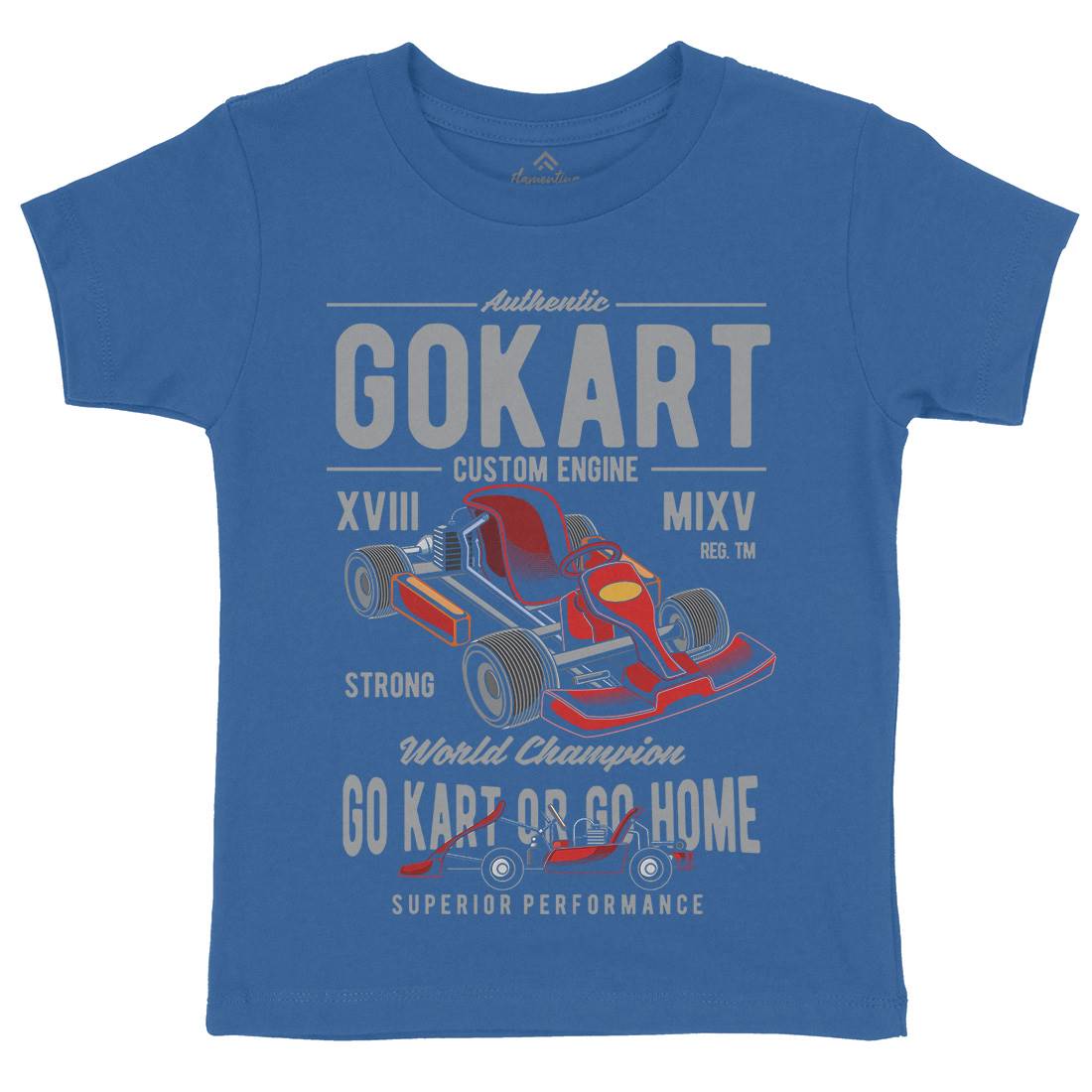 Go-Kart Kids Crew Neck T-Shirt Sport C365