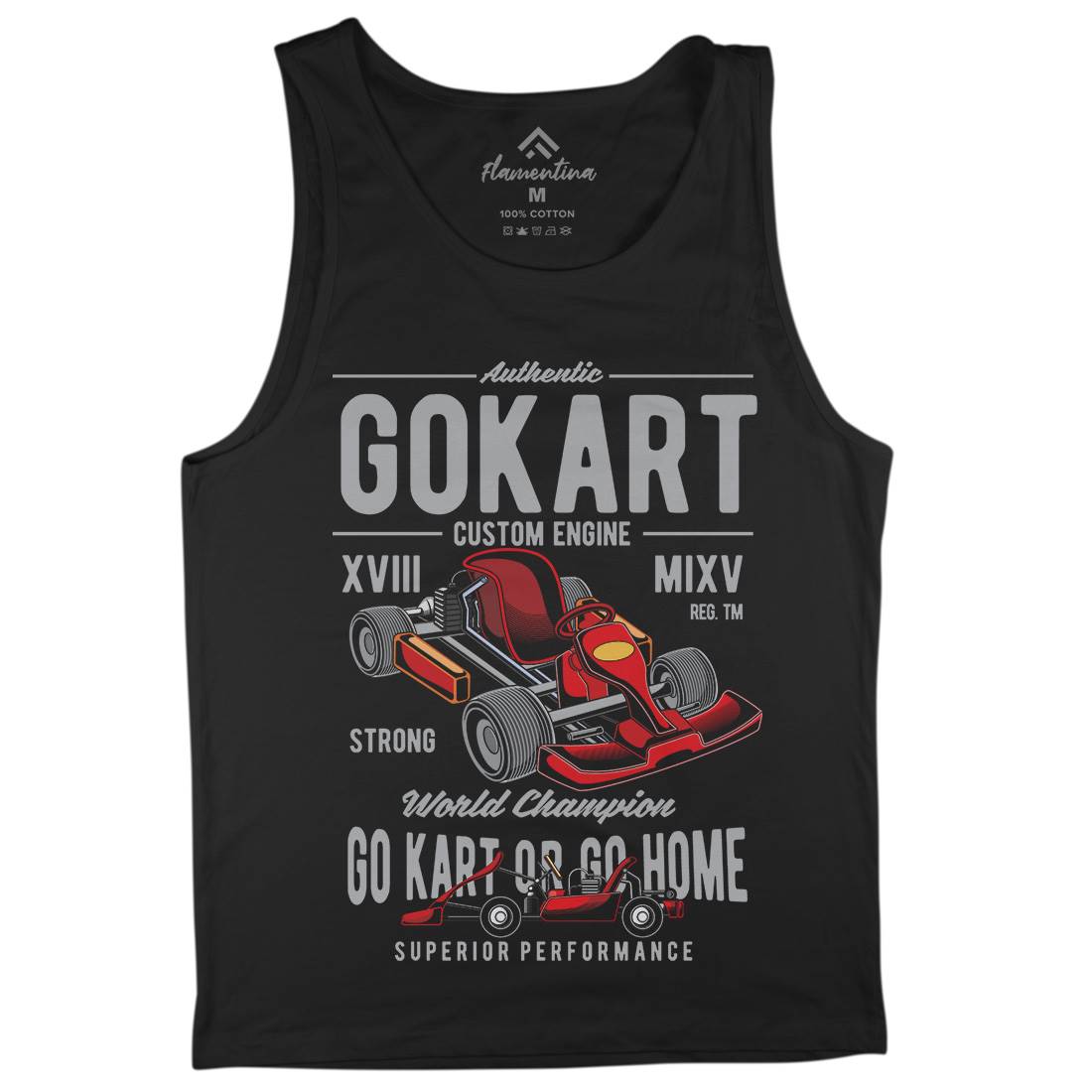 Go-Kart Mens Tank Top Vest Sport C365