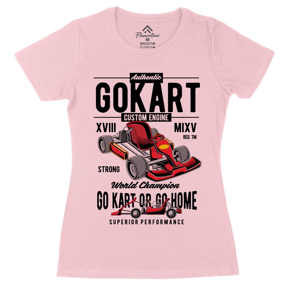 Go-Kart Womens Organic Crew Neck T-Shirt Sport C365